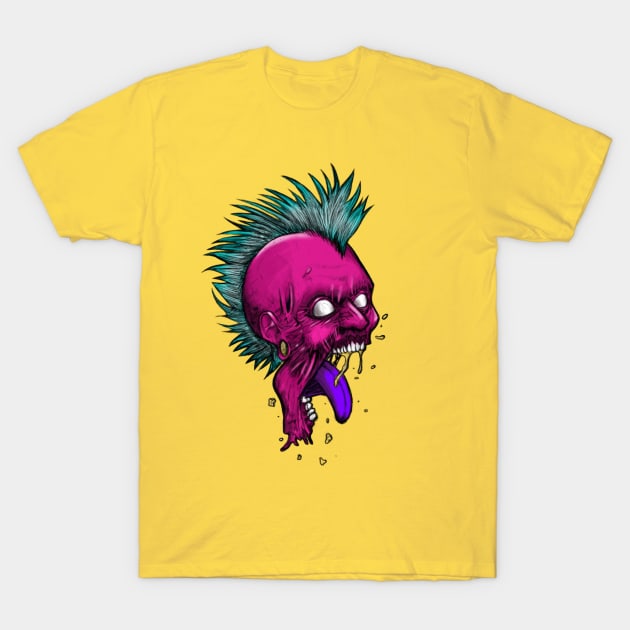 Zombie head T-Shirt by Eltricky